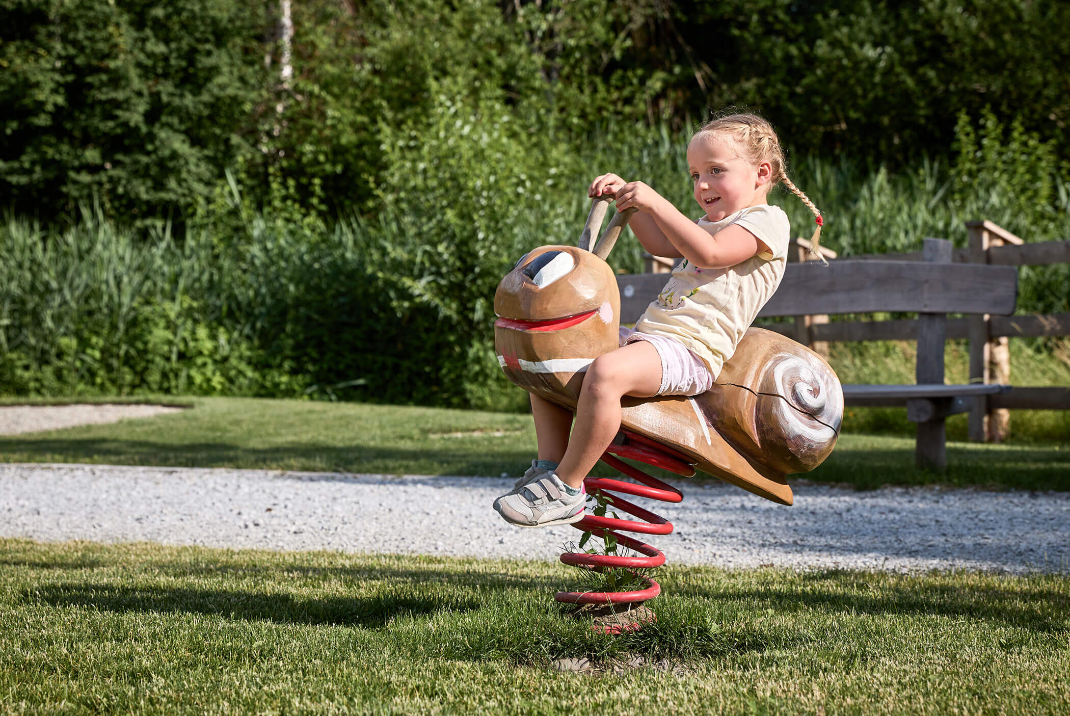 Girl playing on the playground - Schirmerhof